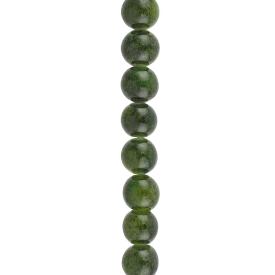 Green Quartz Round Beads, 8mm by Bead Landing&#x2122;